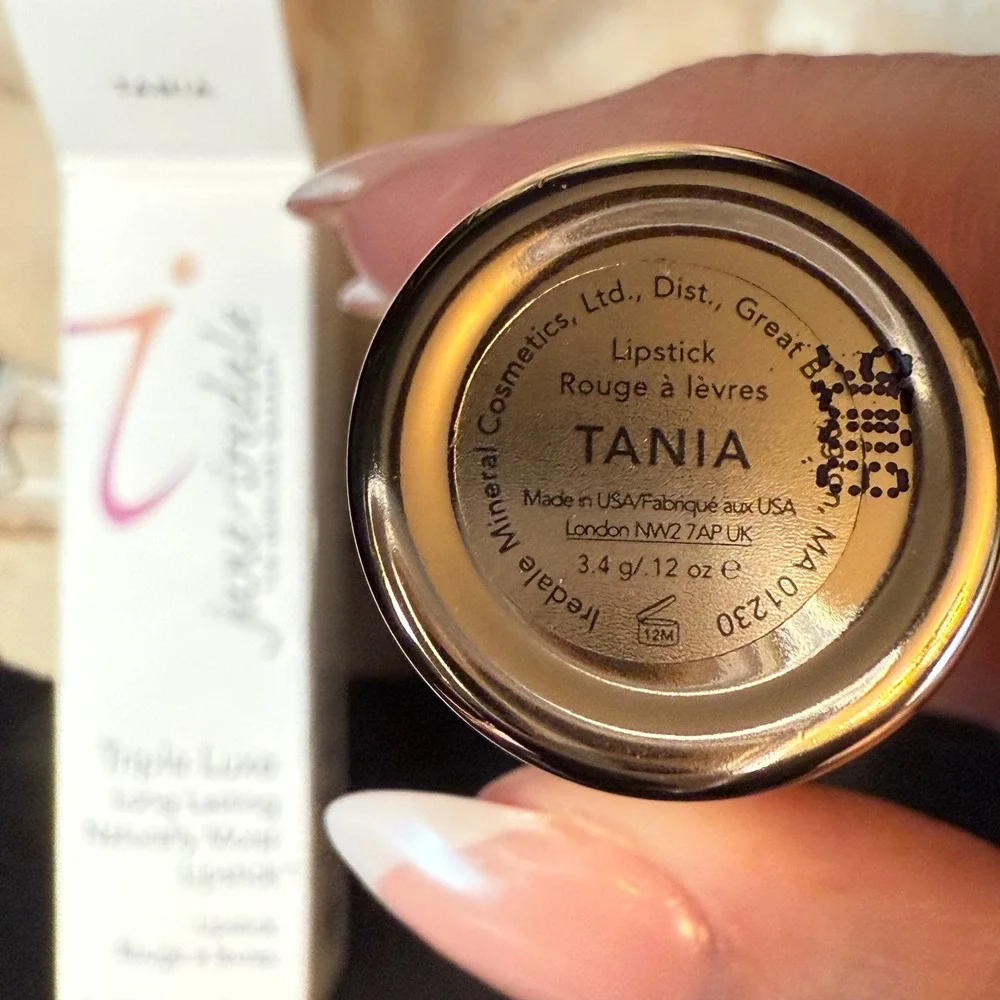 Jane Iredale Triple Luxe Long Lasting Naturally Moist Lipstick Tania Pink 0.12oz